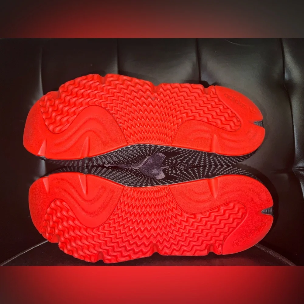 adidas Prophere Bleached Black Solar Red size 10 - Picture 10 of 13